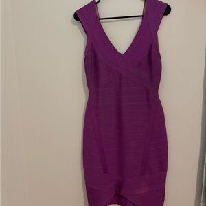 Herve Leger Bandage Sleeveless Dress Authentic lilac nicollete